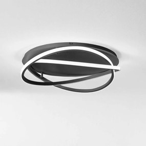 Plafoniera LED design modern ATIA 60cm alb sau negru