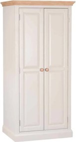Dulap lemn masiv natur Sussane Gri/, 86 × 58 × 200 cm