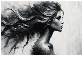 Tablou siluetă feminină misterioasă
