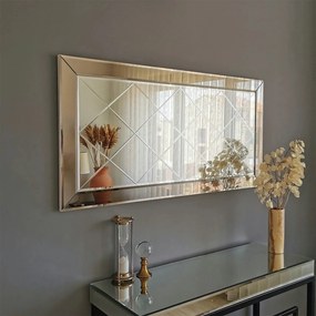 Oglinda A330Y, argintiu, 130x2x65 cm