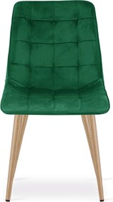 Scaun de masa SPLIT VELVET, verde