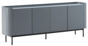 Comodă albastru prăfuit 200x80x40 cm Willa – MOME