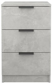 Noptiera, gri beton, 40x36x65 cm 1, Gri beton