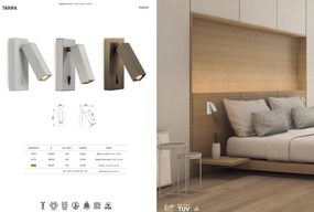 Aplica de perete cu reader LED, Tarifa alama antic MA-6072