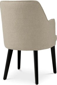 Scaun design elegant LUX Lavinia, Renato ecru/ negru