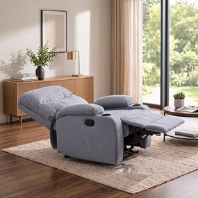 Fotoliu relaxant reglabil AVENBERG EMINENCE, gri