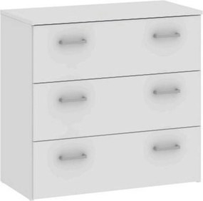 Comoda GARBO 3, alb, PAL melaminat, 74x36x70 cm
