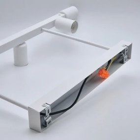 Lustră pe tijă ASTRID 6xE27/60W/230V alb