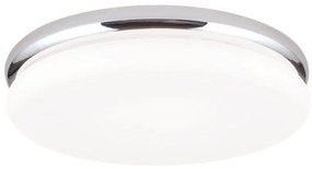 Plafoniera LED design circular JAMES D-32cm crom/opal