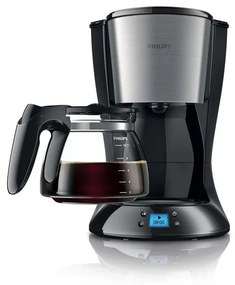 Aparat de cafea Philips HD7461-20-BL, 1000W, 1,2 L, Aroma Twister, Indicator de nivel al apei, Timer, Negru