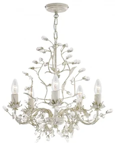 Lustra decorativa stil clasic Almandite 5L crem auriu 2495-5CR SRT