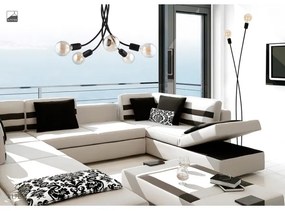 Jupiter 1640 - Lustră pe tijă LUCE 5xE27/60W/230V negru