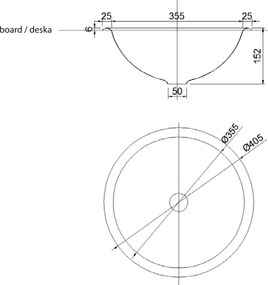 Chiuvetă argintie rotundă din oțel inoxidabil ø 40,5 cm – Sapho