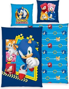 Lenjerie de pat din bumbac Herding Sonic, 135 x 200 cm, 80 x 80 cm