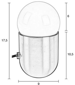 Veioză Zuiver Gio, argintiu