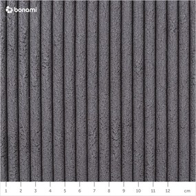 Pat matrimonial gri închis tapițat fără somieră 140x200 cm Mattis Cord – Meise Möbel