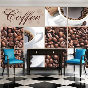 Fototapet - Cafea - inscripție (254x184 cm)