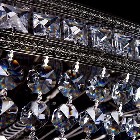 Plafoniera XXXL cristal Bohemia MILADA dia 2000 Nickel