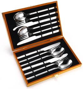 Set 12 tacamuri, din inox, pentru 4 persoane TRENDY’S, crom