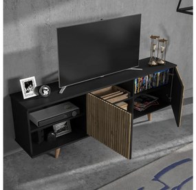 Masă TV/Dulap Franc 54 (lemn negru + pin atlantic). 1107922