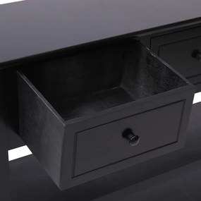 Servanta, negru, 115x30x76 cm, lemn Negru, 1