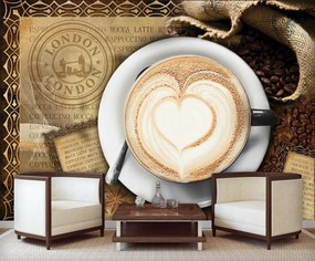 Fototapet - Latte Art (254x184 cm)