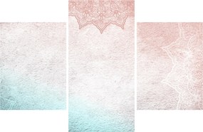 Tablou - Mandala pe zid 2 (90x60 cm)