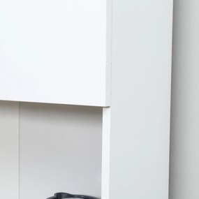 Bufet de bucatarie cu dulapuri HOMCOM, 80x40x180cm, alb | Aosom Romania