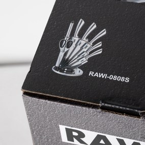 Set 7 cutite cu suport RAWI-0808S