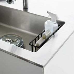 Suport pentru accesorii de spălat negru autoadeziv din metal Film Hook – YAMAZAKI