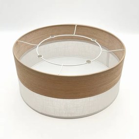 Plafonieră SIRJA WOOD 1xE27/15W/230V d. 35 cm alb/stejar