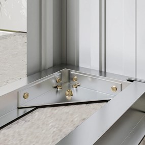 Outsunny Adăpost pentru Lemne din Oțel Exterior, Bază Ridicată și Acoperiș Înclinat, 213x66.5x150 cm, Gri Închis | Aosom Romania