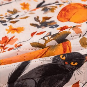 Cuvertura de pat CATS AND PUMPKINS, colorat Dimensiune: 170 x 210 cm