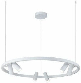 Lustra LED cu spoturi directionabile Satellite alba