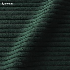 Colțar verde închis extensibil cu tapițerie din catifea reiată (cu colț pe partea dreaptă) Brave Dave – Miuform