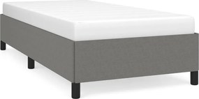 vidaXL Cadru de pat fără saltea, gri închis, 100x200 cm, textil