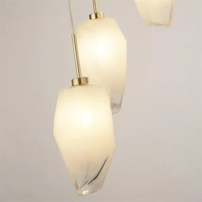 Searchlight 23146-5SB - Candelabru suspendat ROCKY 5xG9/33W/230V