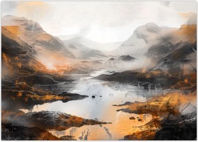 Tablou - Pictura peisajelor montane (70x50 cm)