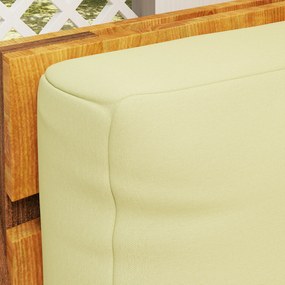 Outsunny Perne de paletă exterior 2 locuri perne de șezut pentru paletă euro lavabile 120 x 80 cm și 120 x 45 cm, bej | Aosom Romania