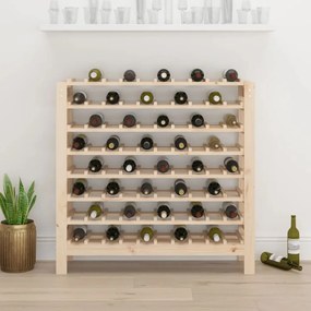 Suport de vinuri, 109,5x30x107,5 cm, lemn masiv de pin Maro, 109.5 x 30 x 107.5 cm, 1