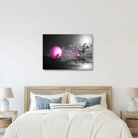 Tablou pe sticlă bilelor roz (70x50 cm)