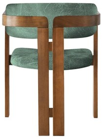 Scaun de sufragerie CO Green and Walnut