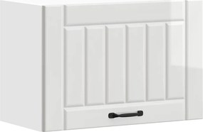 vidaXL Dulap de bucatarie "Lucca" din lemn prelucrat alb lucios