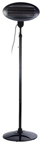 Încălzitor infraroșu de terasă, 2000W, 3 trepte de putere, înălțime reglabilă până la 210 cm, încălzire radiantă