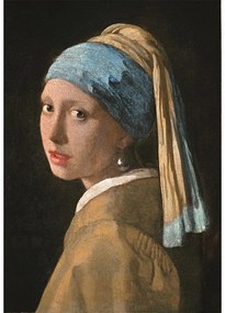 Artă Girl with a Pearl Earring Puzzle Clementoni Compact de 1000 de piese