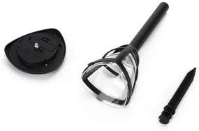 Aigostar - Set de 12 buc. lămpi solare LED, 0,06 W/2 V, 33,8 cm, 6500 K, IP44, negre