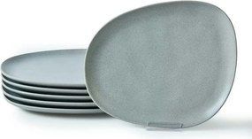 Set 6 farfurii desert 275KRM2212, gri, ceramica, 30 cm