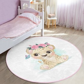 Covor pentru copii alb ø 80 cm Comfort – Mila Home