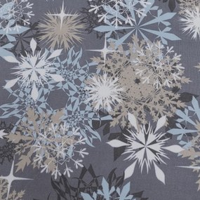 Cearsaf din microfibra SNOWFLAKE modrosede 180x200 cm