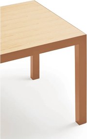 Masă de dining cu blat din lemn de stejar 75x180 cm Alma – Teulat